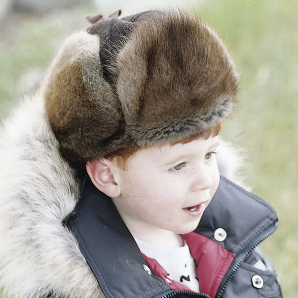 Children's Melton Muskrat Fur Mountie